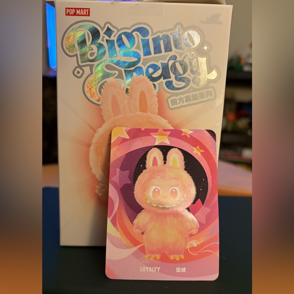 Big into energy Labubu